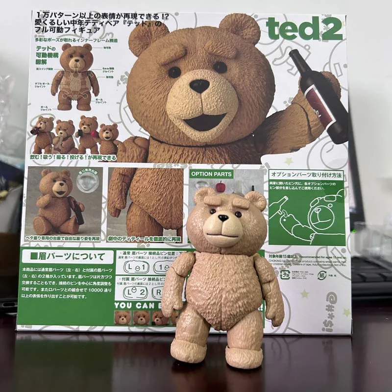Figura de oso de peluche en caja, película TED Ted, modelo de