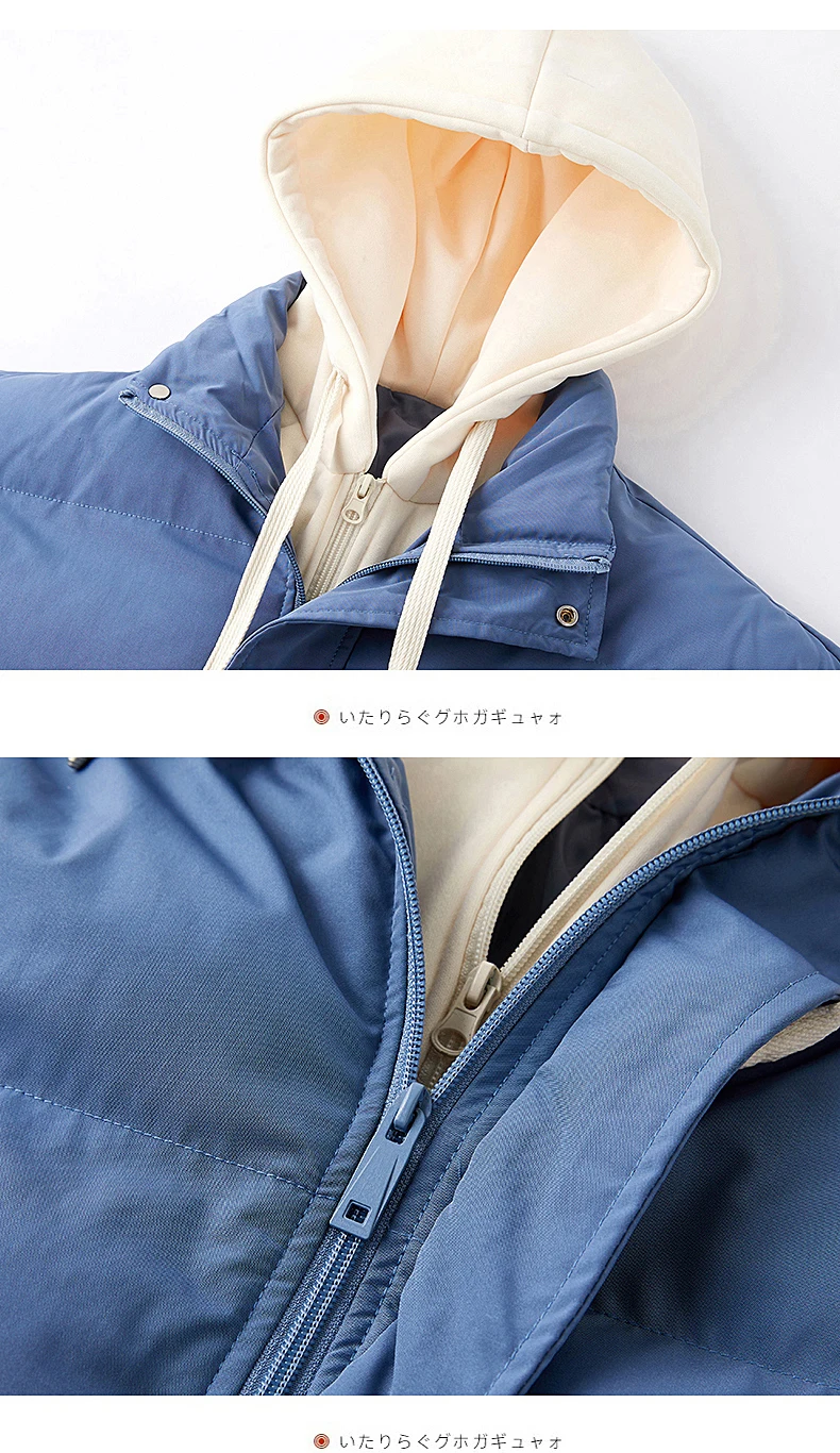 Men Hooded Winter Jacket Brand 2023 Designer Thick Warm Windproof Solid Hooded Parka Jacket Male Loose Casual Padded Puffer Coat