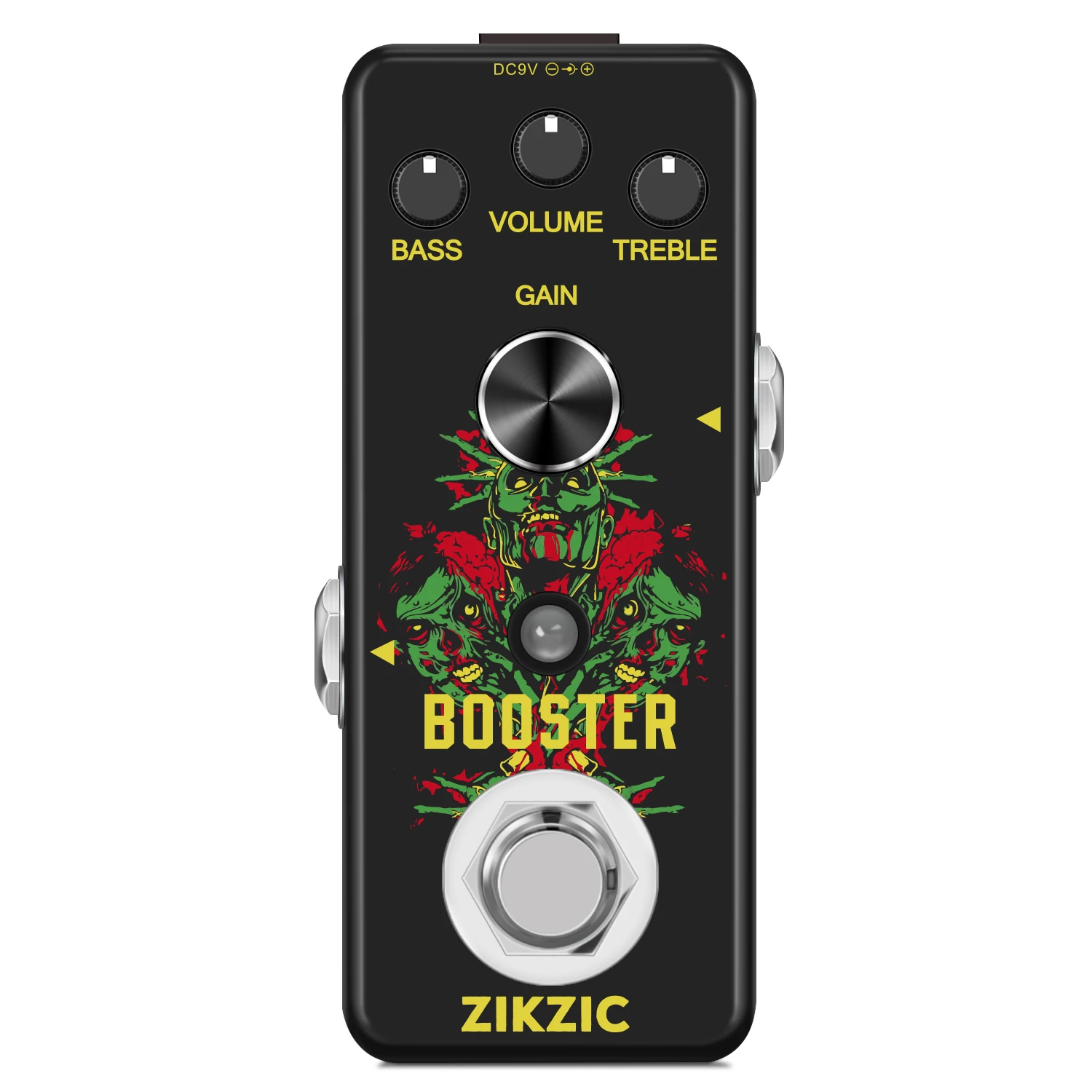 Zikzic LEF-318 Guitar Booster Pedal Pure Boost Effect Pedals Analog Pure Signal Amplification Sound Encouraging koogo lef 320 ac stage guitar pedal effect analog acoustic pedals for guitars guitarist analog effectors piezo standard jumbo