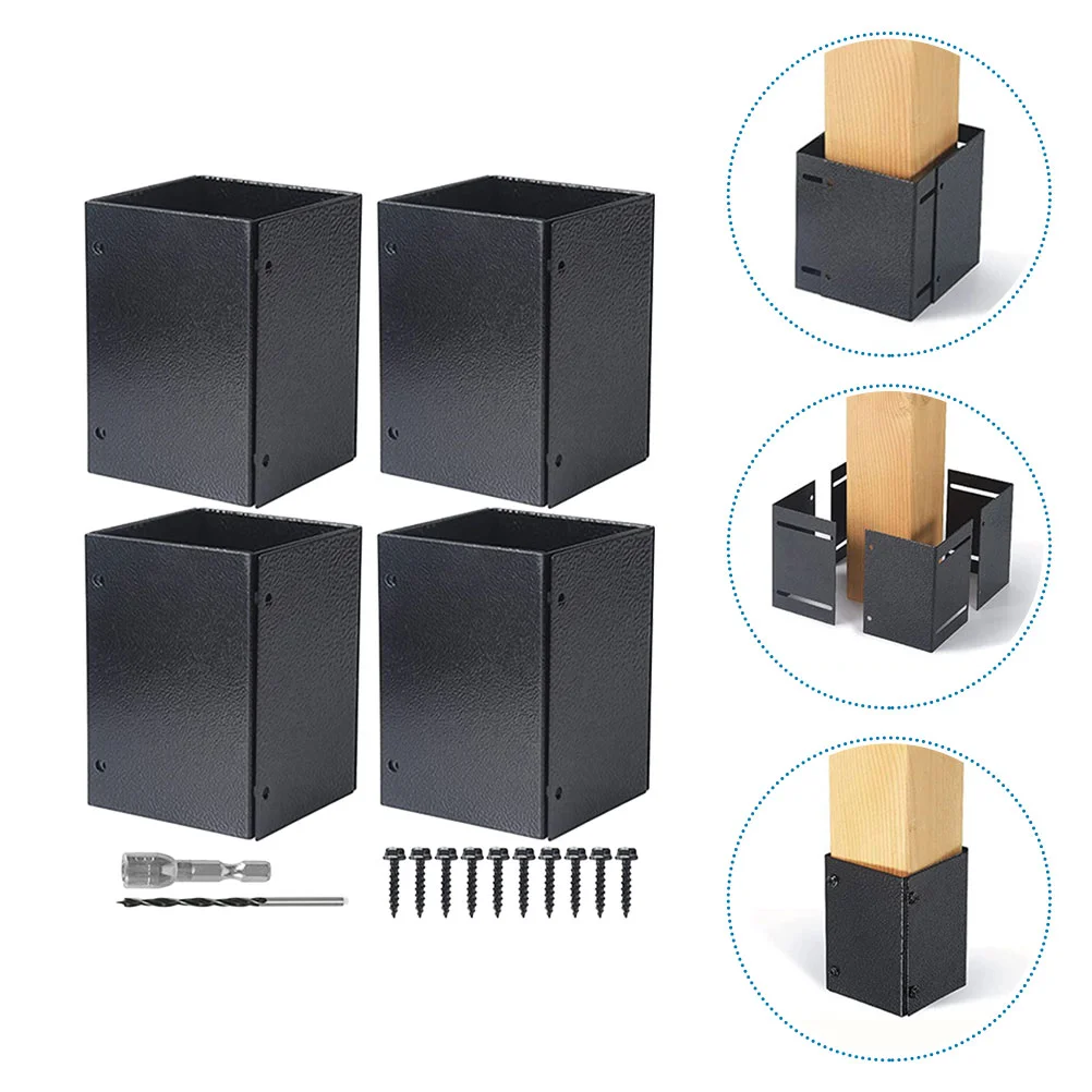 

Mailbox Post Protector Deck Cover Base The Fence Railing Protectors Stainless Steel Wooden Kickstand