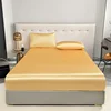 Stylish Satin Waterproof Bed Fitted Sheet - Premium Quality, Easy Clean, Secure Fit for Twin/Full/King/Queen Mattresses 4