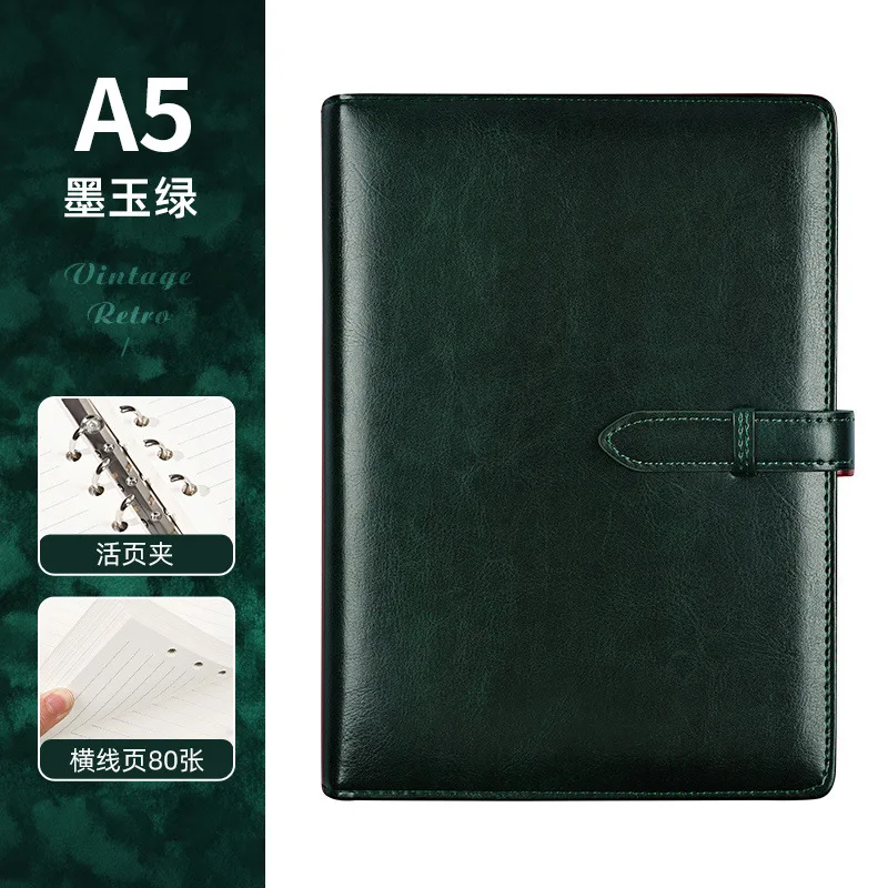 Carpeta recargable profesional 2026 A5: cuaderno ejecutivo con inserciones personalizables y diseño empresarial