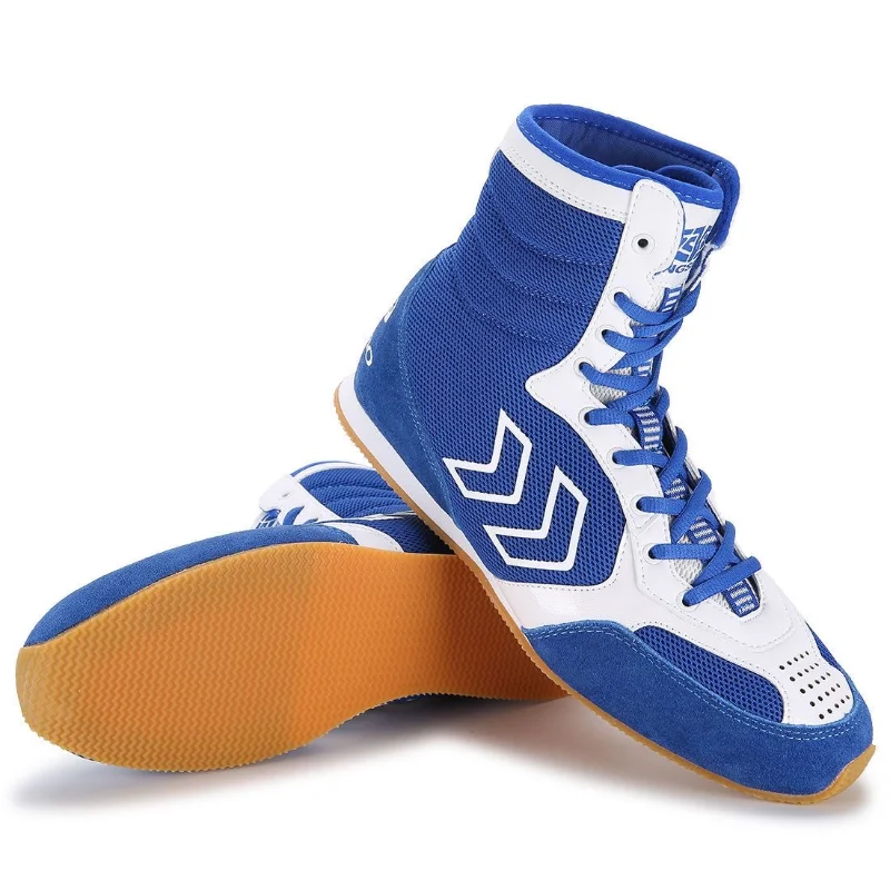 Professional Wrestling Shoes Uomo Donna Mesh Traspirante Boxe Shoes Unisex Antiscivolo Gym Shoes Uomo Designer Boxe Boots Ragazzi