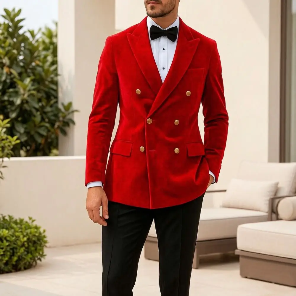 Costumes en velours pour hommes