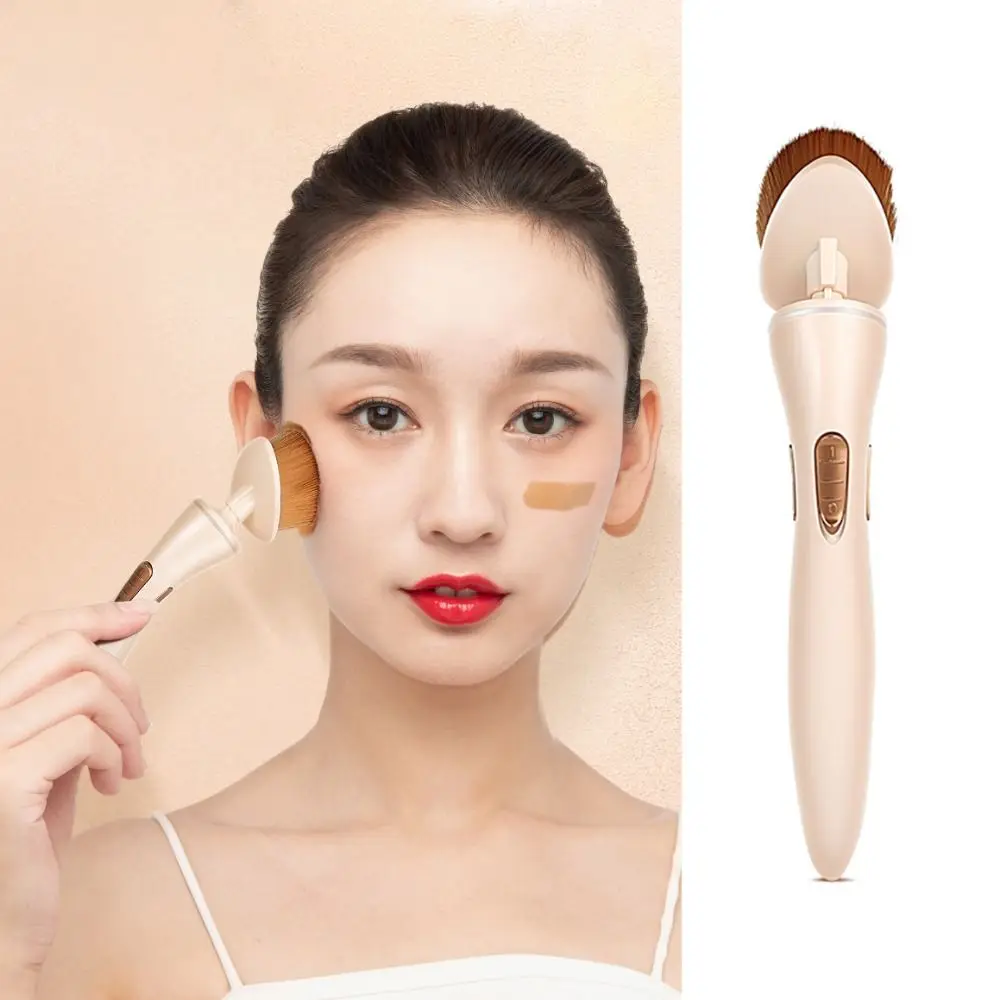 

Portable High density Cosmetics Tool Automatic Blush Foundation Brush Electric Makeup Brush BB Cream Loose Powder Brush