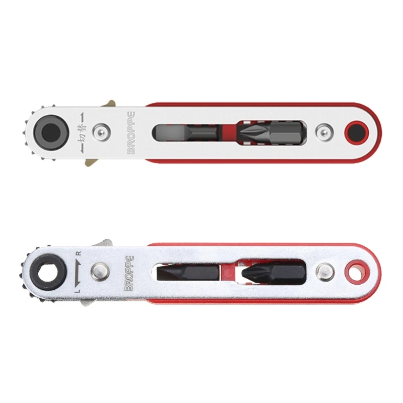 

Mini Magnetic Screwdriver Ratchet Wrench 1/4" Shank for Narrow Space DIY Hand Tools Dropship