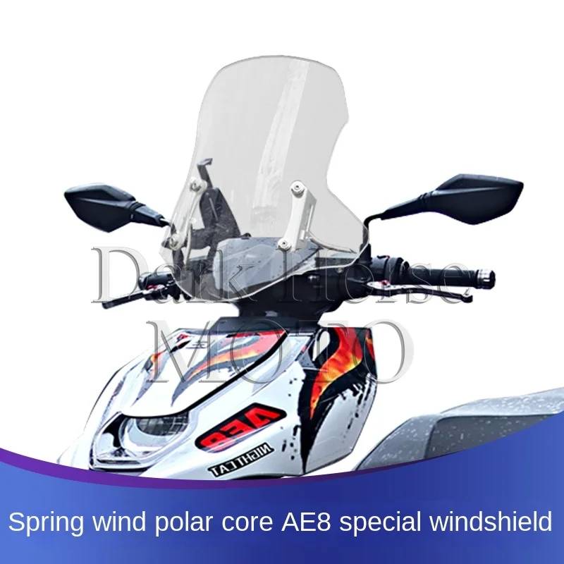 For CFMOTO ZEEHO AE8 Modified Windshield Chunfeng Electric Motorcycle Windshield Scooter Front Windshield And Rain Shield