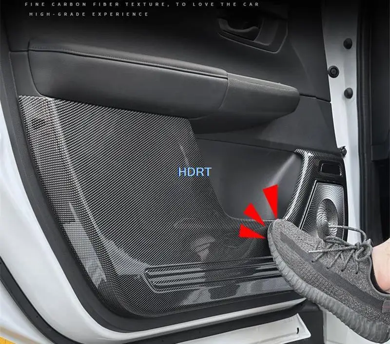 CarbonFiberInnerKickplateGateDoorPadPanelProtectionAntiKick