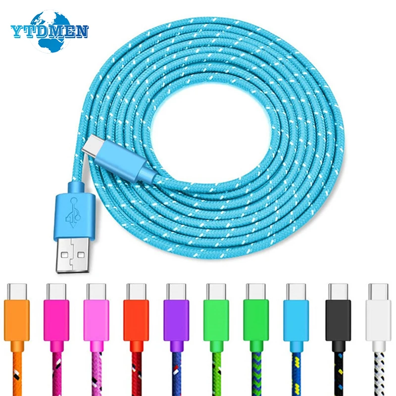 

USB Type C Cable Micro USB Fast Charging Data Cord 1M Mobile Charger Phone Wire For Samsung S9 Note 9 Huawei P20 Pro Xiaomi