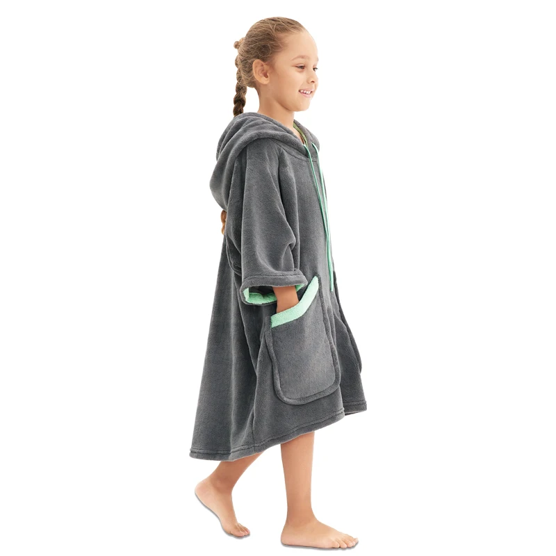 Kids Hooded Towel Toddler Boys Girls Bath Towels for Beach Swimming Pool Absorbent Wrap Poncho Robes for Children 2-12 Years microfiber towels quick drying towel