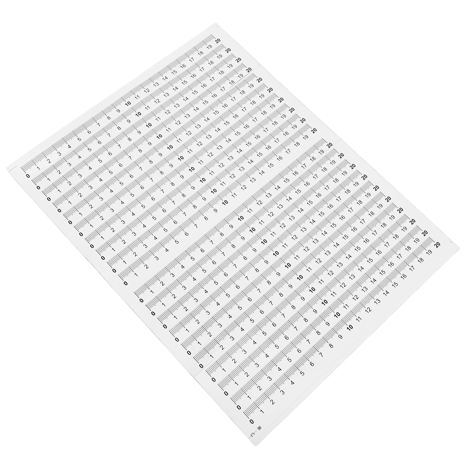 유연한 눈금자 접착 측정 테이프, 플라스틱 PVC 작업대, 체중계 스티커, 20 개