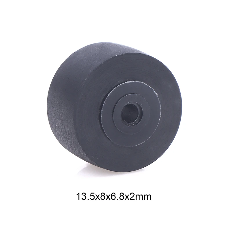 카세트 데크용 13.5x8x6.8x2mm 고무 핀치 롤러 ? 테이프 레코더 및 오디오 플레이어용 OEM 교체용 드라이브 휠, 정밀 장착