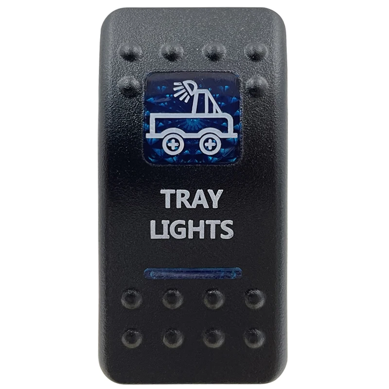 Blue LED Rocker Switch Button - Enhanced Interior Lights & Camper Accessories