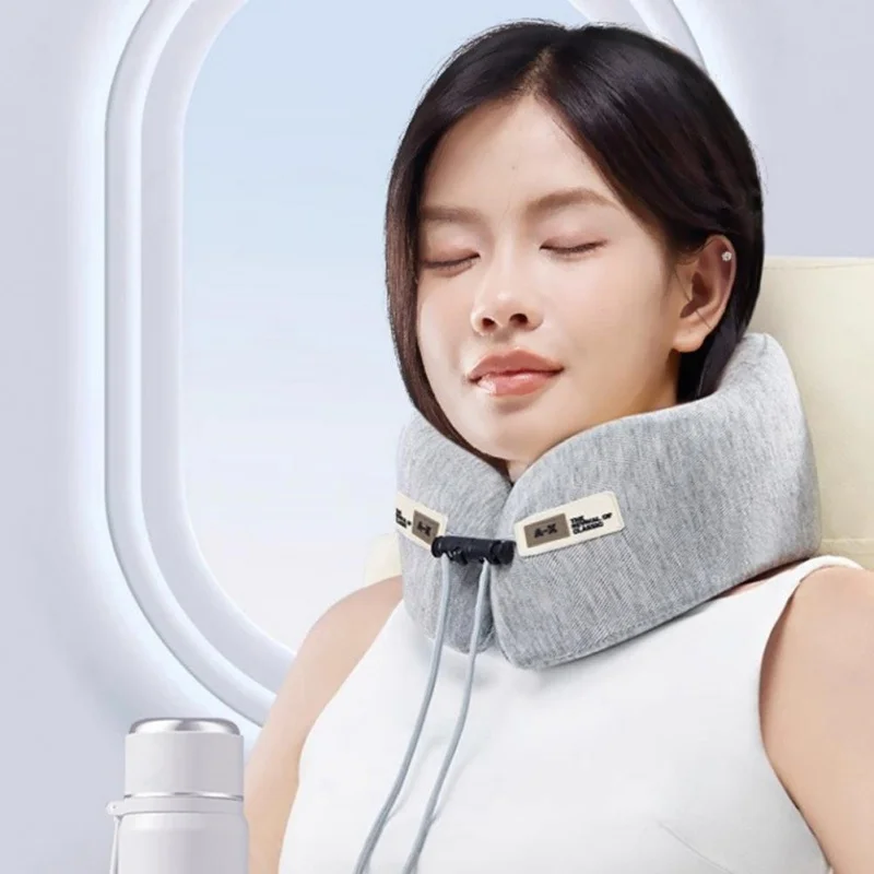 Portable Memory Foam Travel Pillow U-Shaped Ergonomic Neck Support For Airplane Car Office Nap Sleeping Headrest Soft Cushion 3