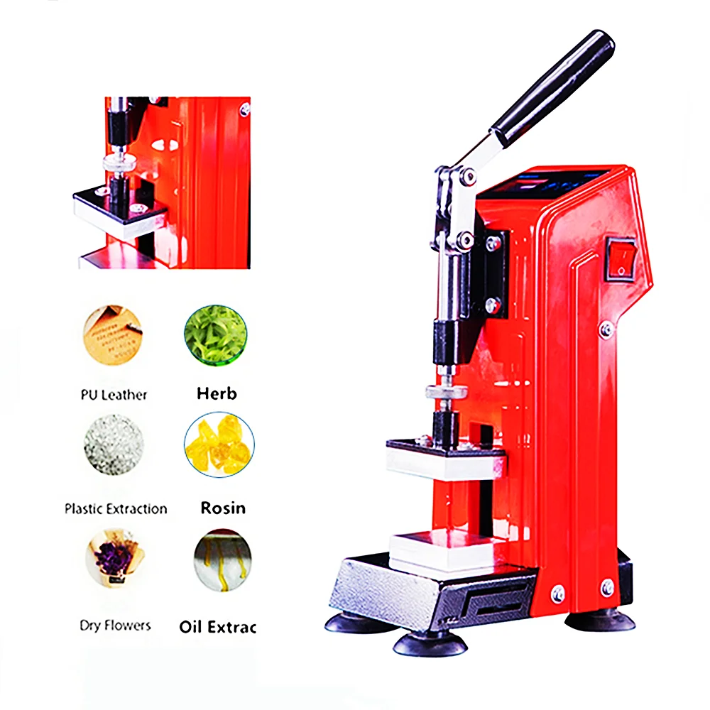 ロジンヒートプレス機 3×5インチ 電熱式 加圧手動 デジタル温度表示