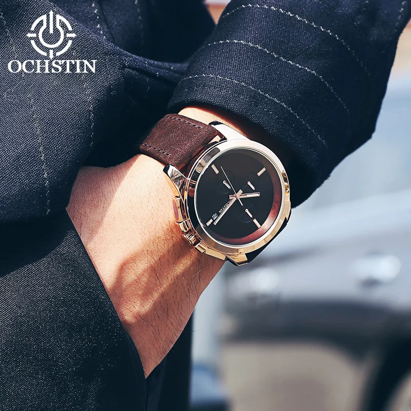 ochstin pilot series multi-function quartz movement waterproof watch new 2024 fashion gorgeous men's quartz watch