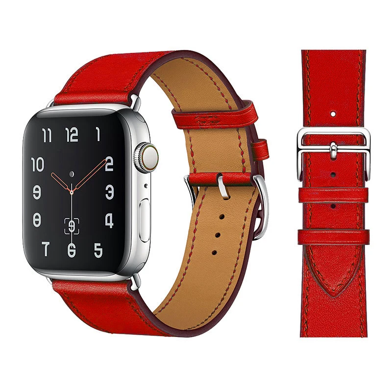 ตัวเลือกสินค้า สายนาฬิกาหนังแท้ ใส่ได้กับ Apple Watch ทุกรุ่น