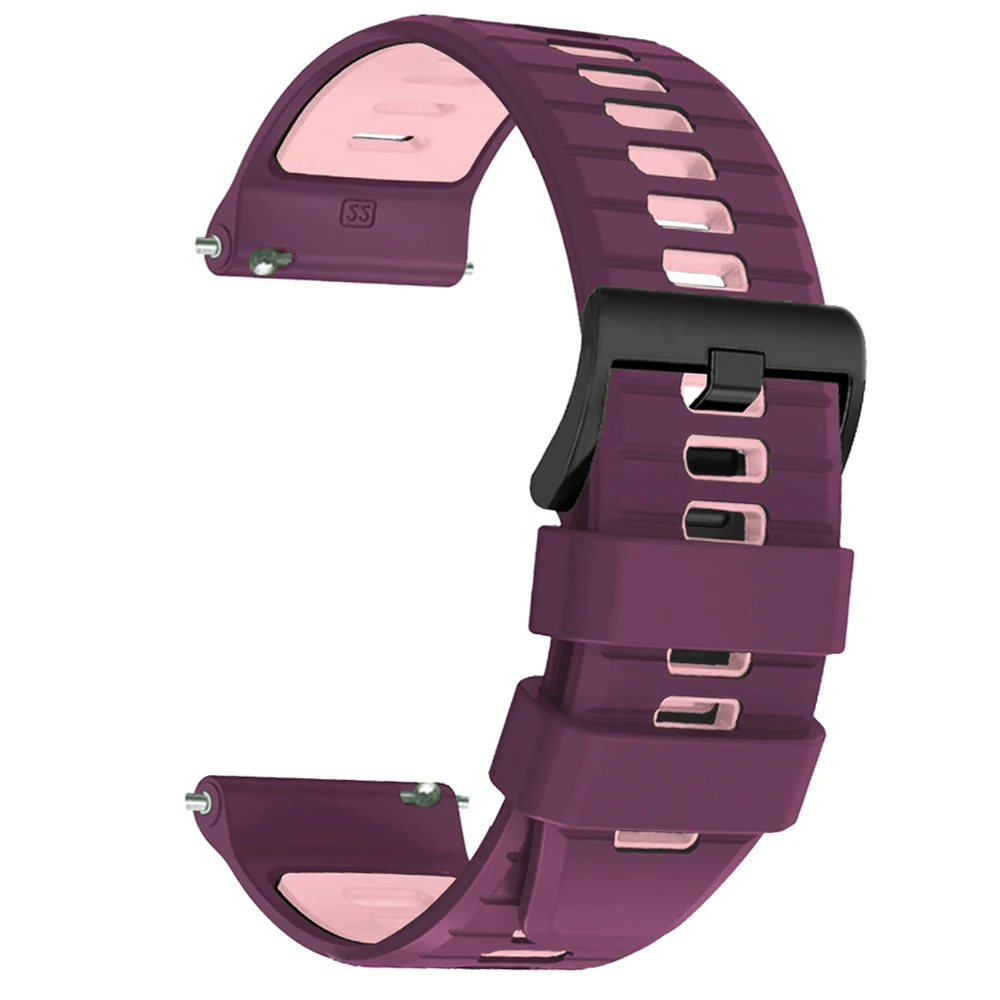Silicone 22mm Sports Watch Strap - Premium Wristband Replacement