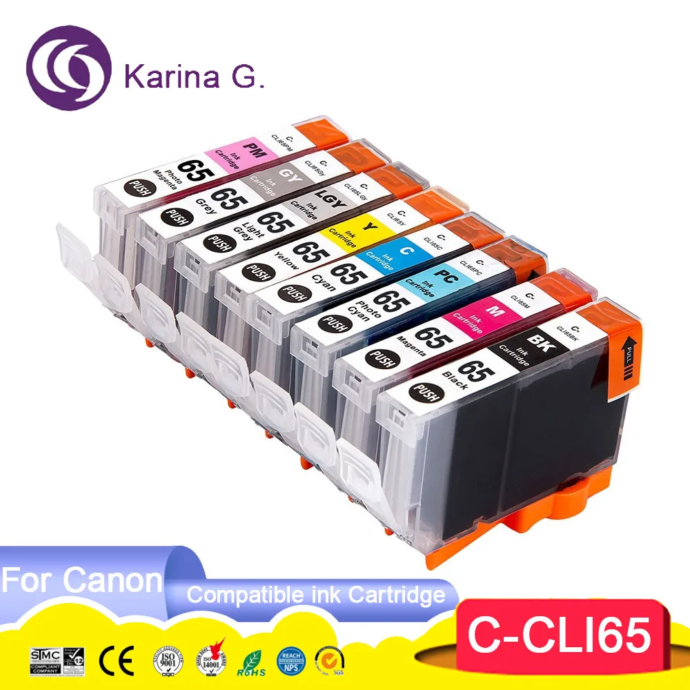 CLI65 CLI-65 CLI 65 Premium Color Compatible Inkjet Ink Cartridge For Pixma PRO