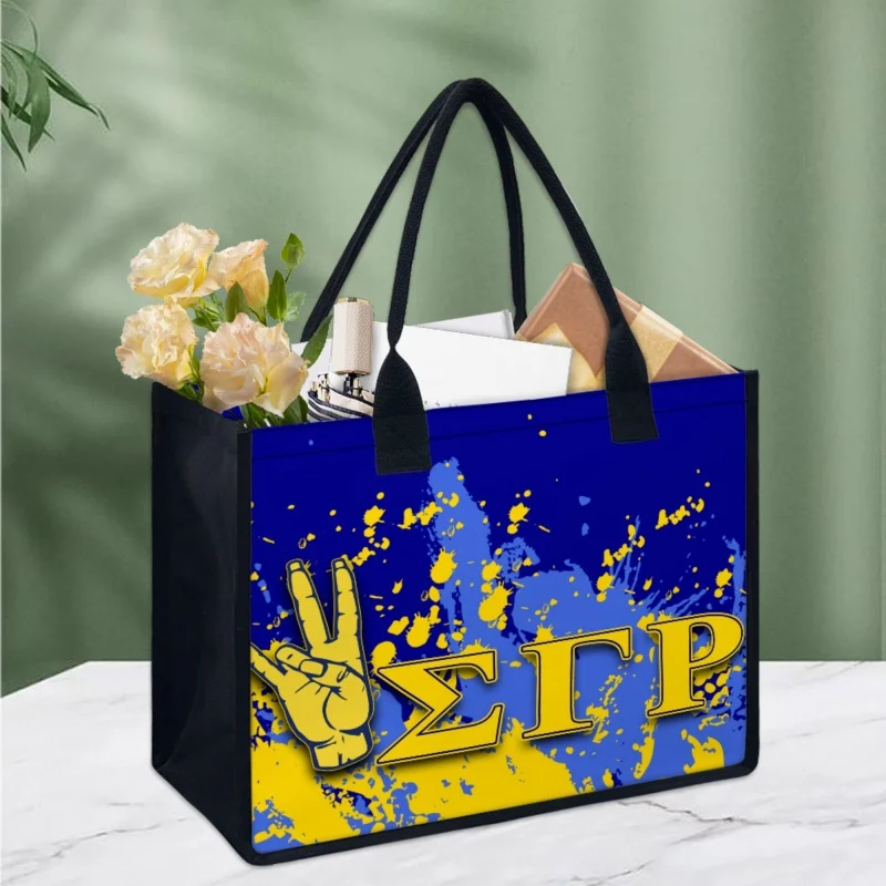 

Twoheartsgirl Large Capacity Shoulder Bags for Women Sigma Gamma Rho Casual Female's Totes Bag Large Capacity Storage Handbags
