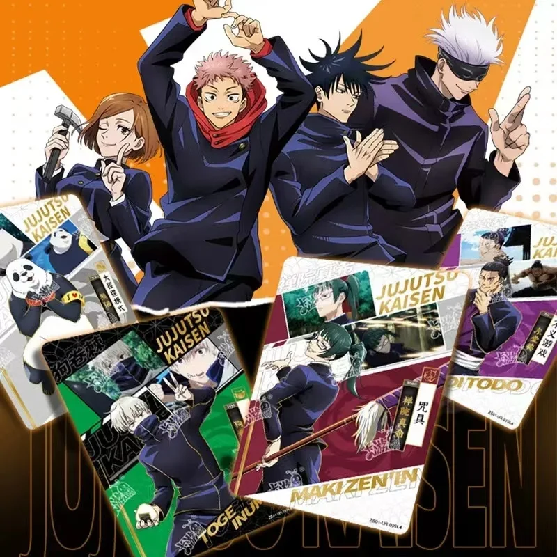 KAYOU Jujutsu Kaisen Collection Card New Itadori Yuji Fushiguro Megumi Collector's Edition Card Kids Toys Christmas Gift Boxes