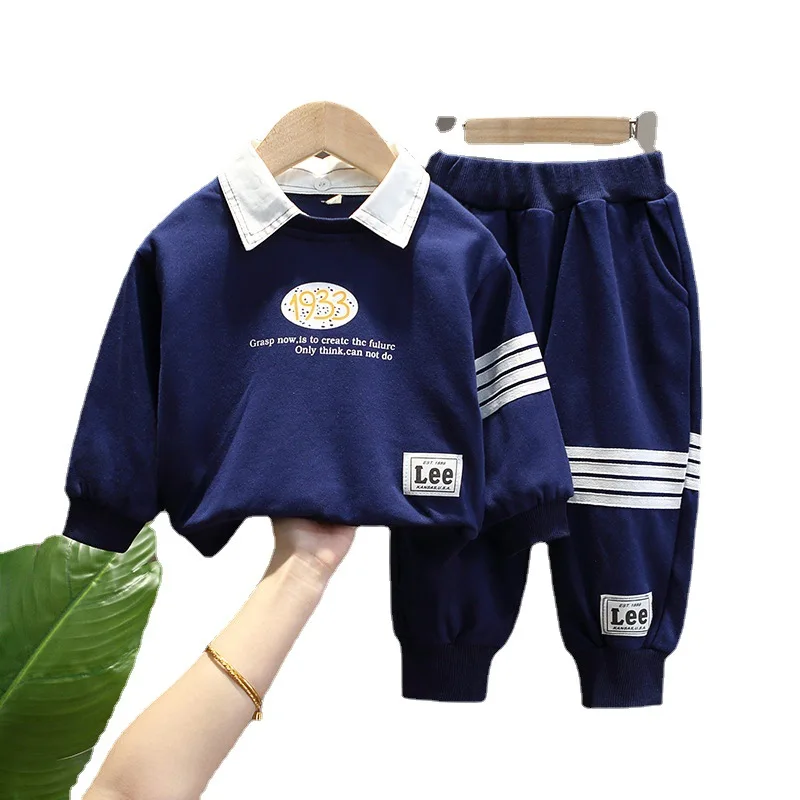 

Children Tracksuit Toddler Boys Girls Spring Autumn Sport Clothes Kids Cotton Casual Long Sleeve Sweatshirt And Pants 2pcs Suit