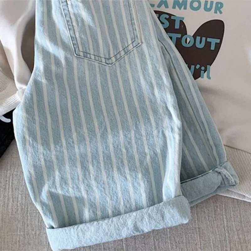  소년 소녀 면 데님 스트라이프 바지  아동 청바지 바지 패션 봄 가을 여름  옷 1-5Y