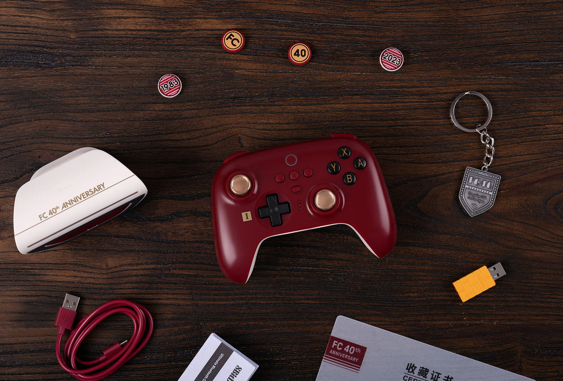 8BitDo Ƽ Ʈѷ-F40    е ̽ƽ, ٵ ġ SteamOS 