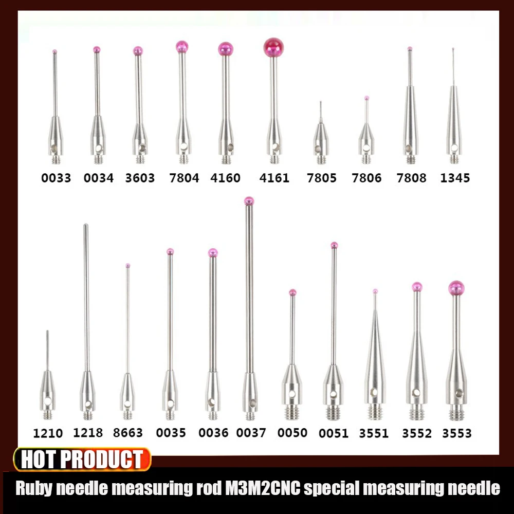 

The Latest Three-coordinate Stylus Cnc Machine Tool Cnc Probe Accessories Probe Three-dimensional Ruby Needle Probe Rod M3m2