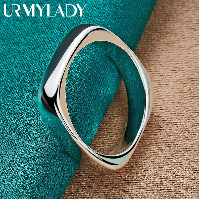 925 Sterling Silver Ring For Women Men Wedding Charm Engagement Party Fashion Jewelry silver ring
