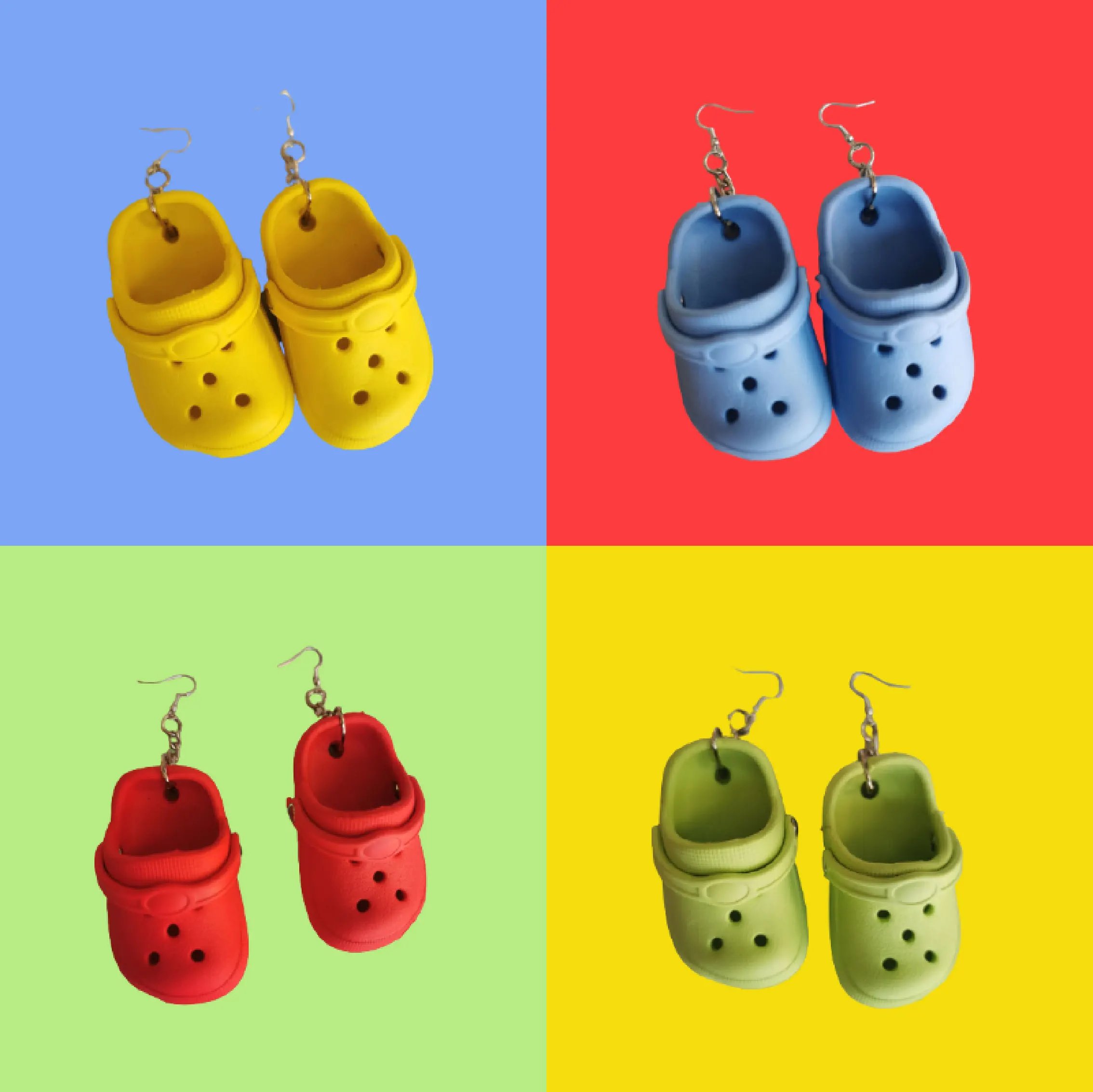 Mini Croc Shoe Earrings Vintage Accessory Cute Gift Quirky Funky Jewelry For Festival Kawaii Y2k Cottage Trendy Costumes