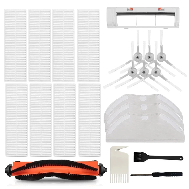 

Ролик с фильтром, основная боковая щетка, тканевые наборы для мытья для Xiaomi Mijia G1 MJSTG1, базовые аксессуары для вакуумной швабры