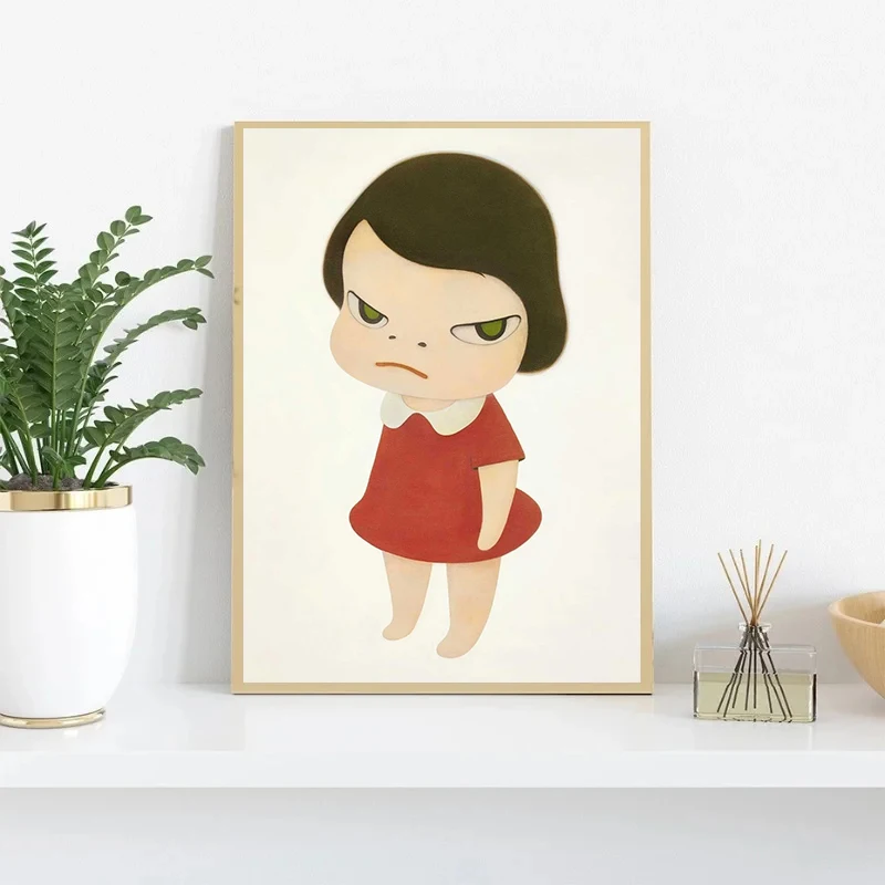 Yoshitomo Nara Guitar Girl Canvas Art Print