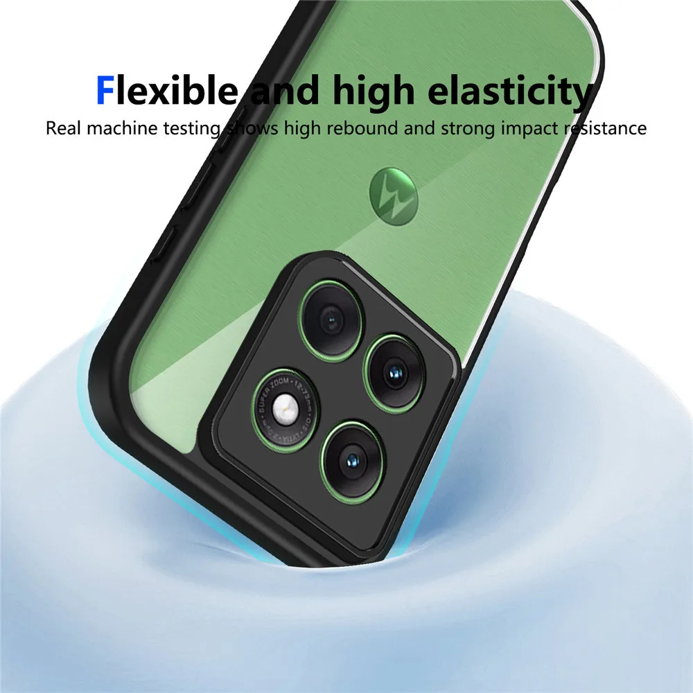 Luxury Matte Acrylic Clear Hard Cover Armor Shockproof Phone Case