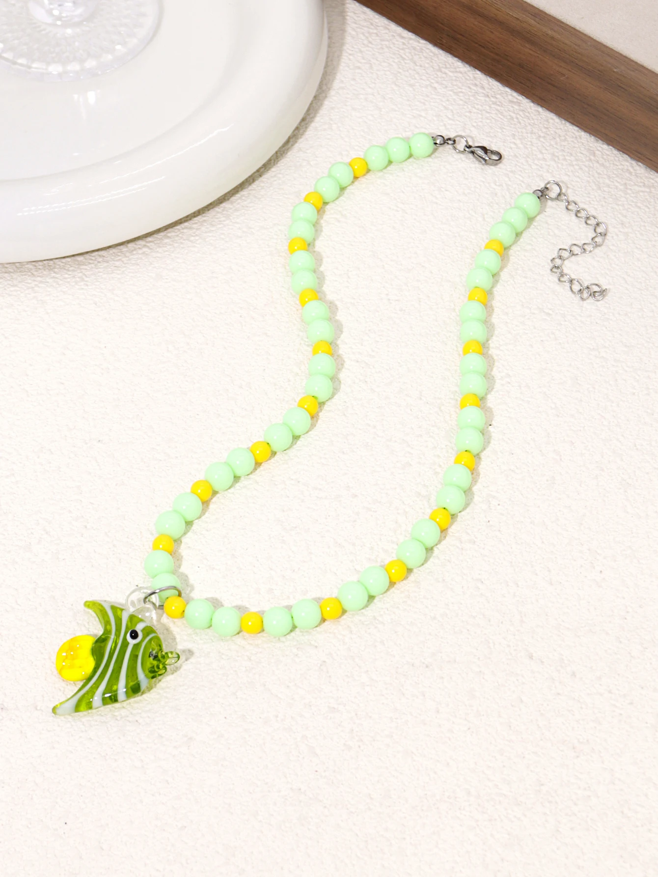 Fashion Cartoon Fish Pendant Womens Charm Necklace