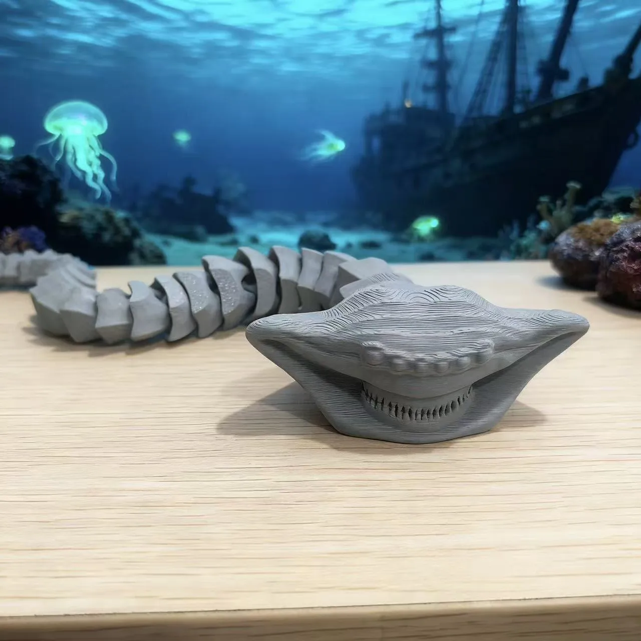 Sea Monster Action Figure Joint-movable Fantasy Figurine Model_voghion.com