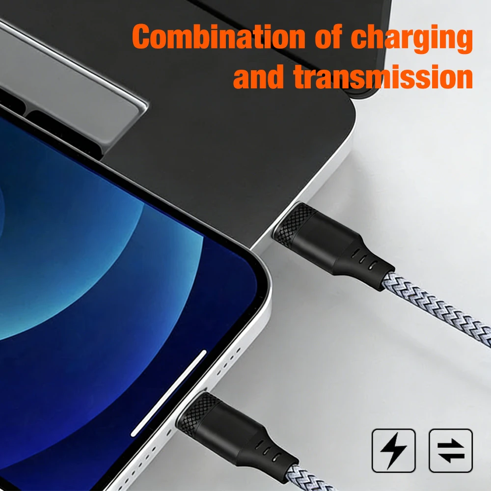 USB Type C to C Cable - Long, Durable 60W Fast Charging Cord