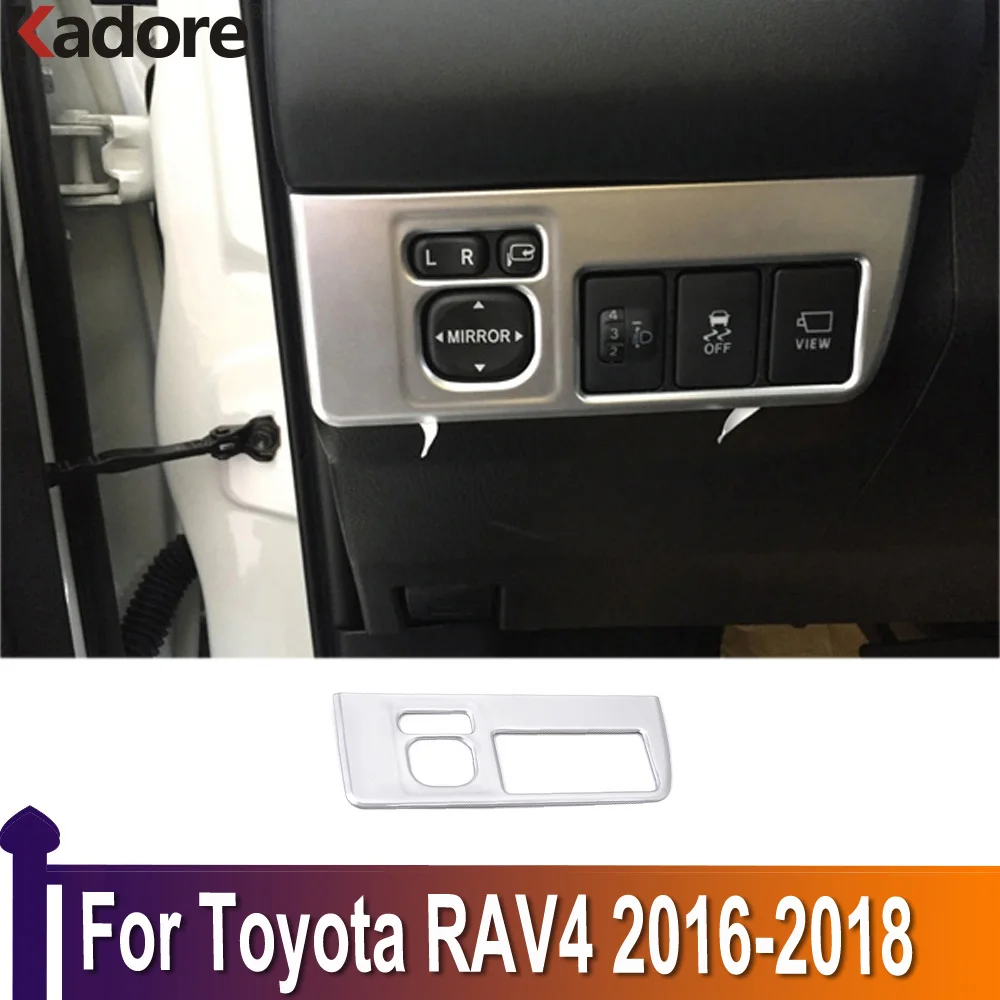 For Toyota RAV4 RAV 4 2016 2017 2018 Matte Head Light Switch Control