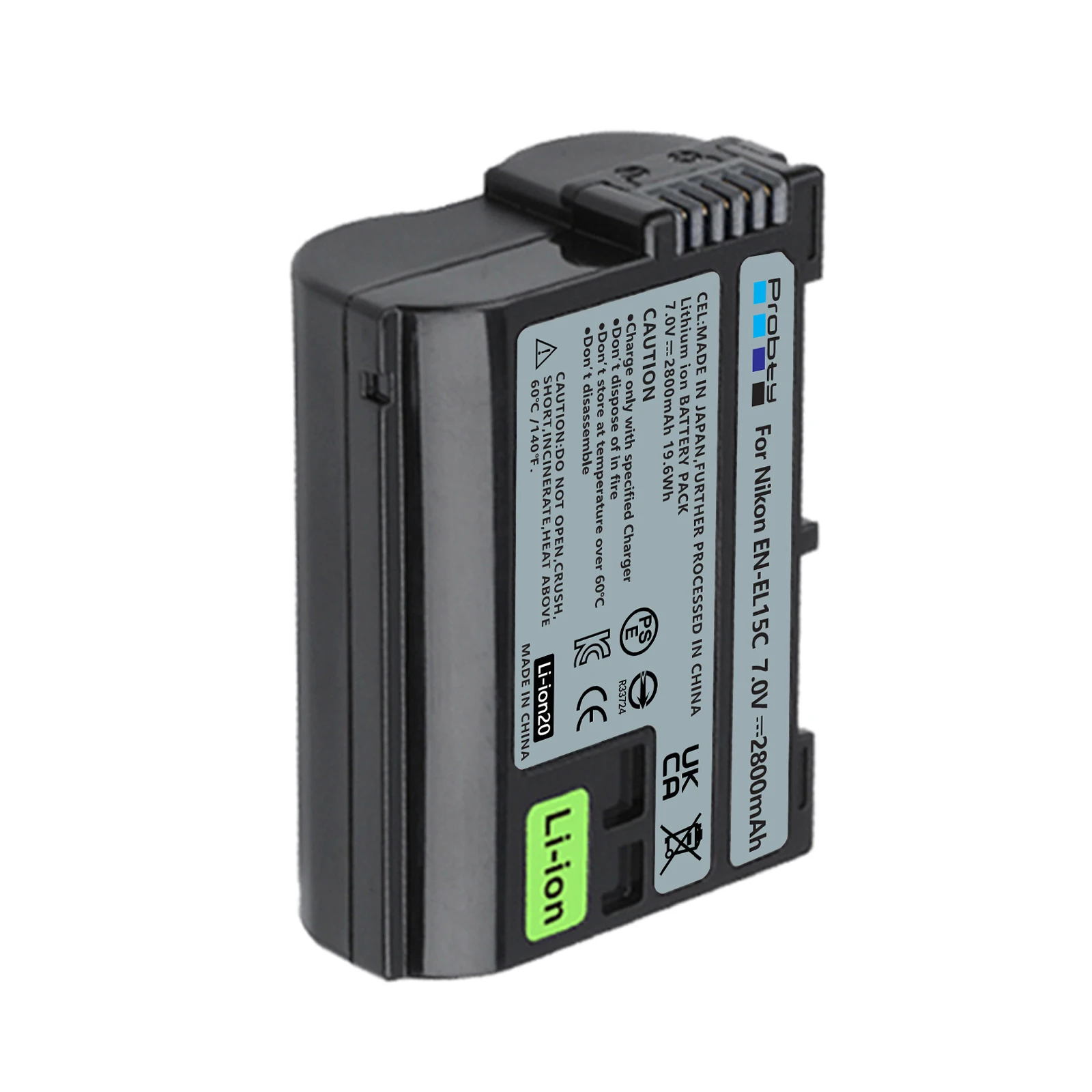 D600E, D800, D810, D800E, D850, 2800mAh, EN-EL15C, EN-EL15
