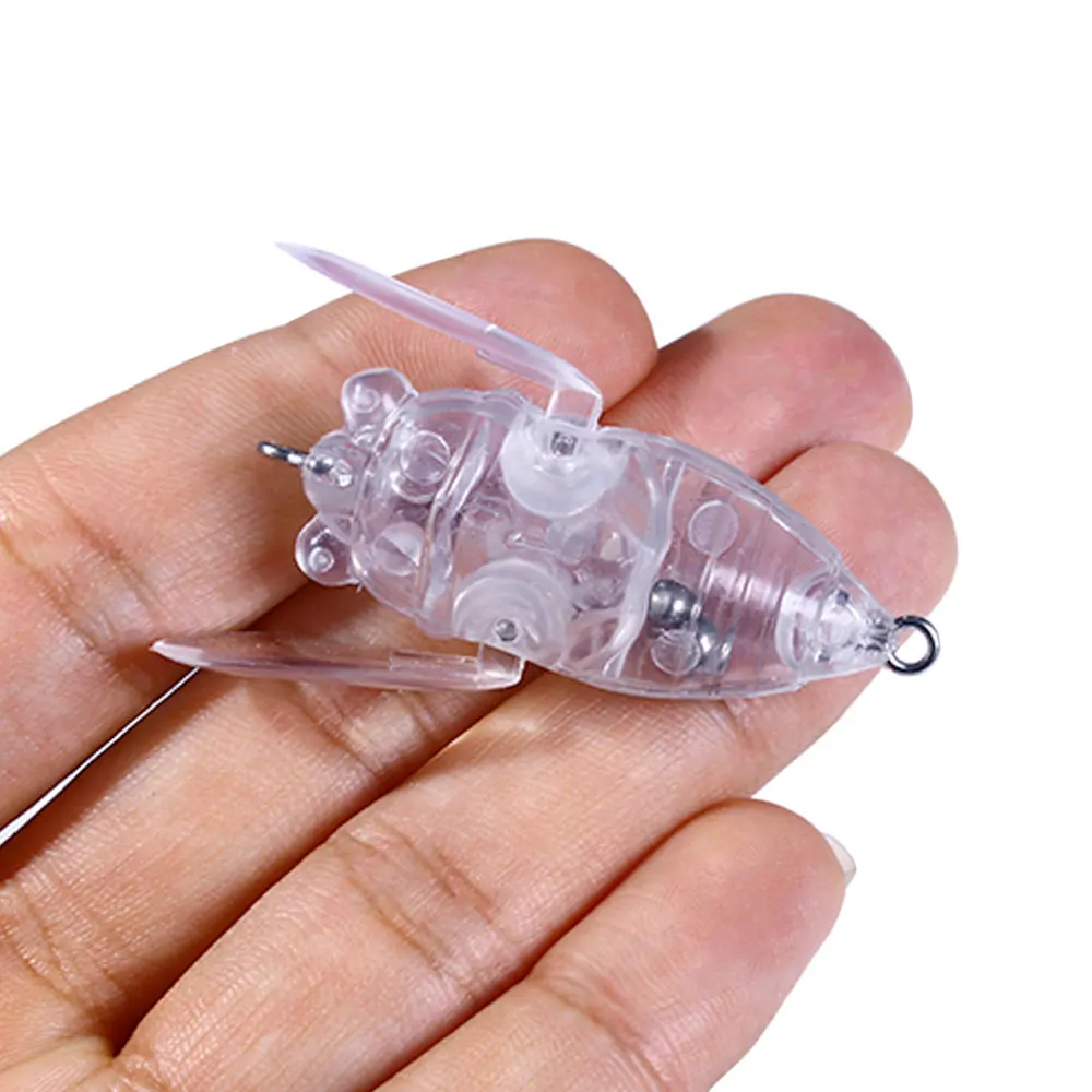Lot de 10 mini leurres de pêche en forme de poulpe, taille