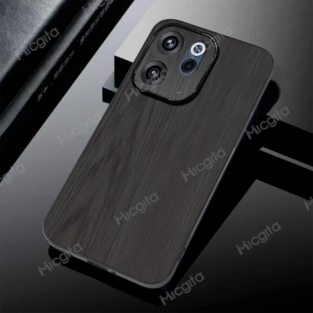 Unique Natural Wood Grain Luxury Leather Phone Case