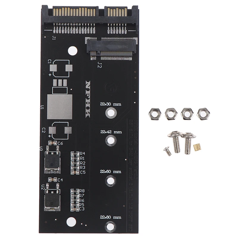 M.2 NGFF B+MキーサATA SSD - SATA 3アダプターカード ライザー拡張ブラケットコンバーター 2.5インチドライブベイ デスクトップPC DIY用