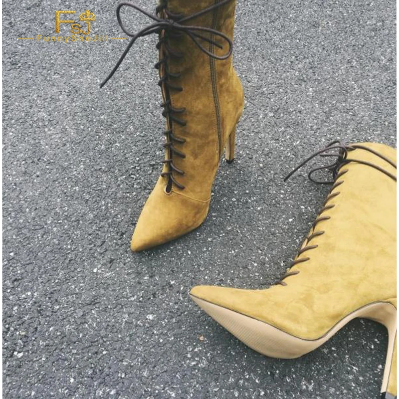mustard booties