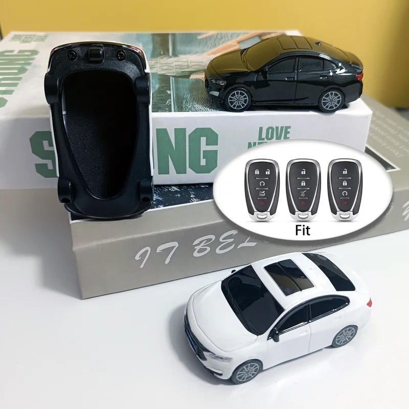 Kreatives Geschenk Autoschlüsseletui für Chevrolet Malibu Blazer Traverse Onix Volt Bolt Trax Cruze Spark Sonic Camaro Schlüsselhülle Fob Bag