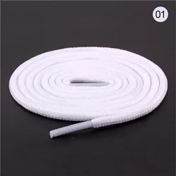 Dual-Tone Round Shoelaces for Sneakers & Hiking Shoes - Stylish & Durable Shoe Accessories for Adults & Kids (White)