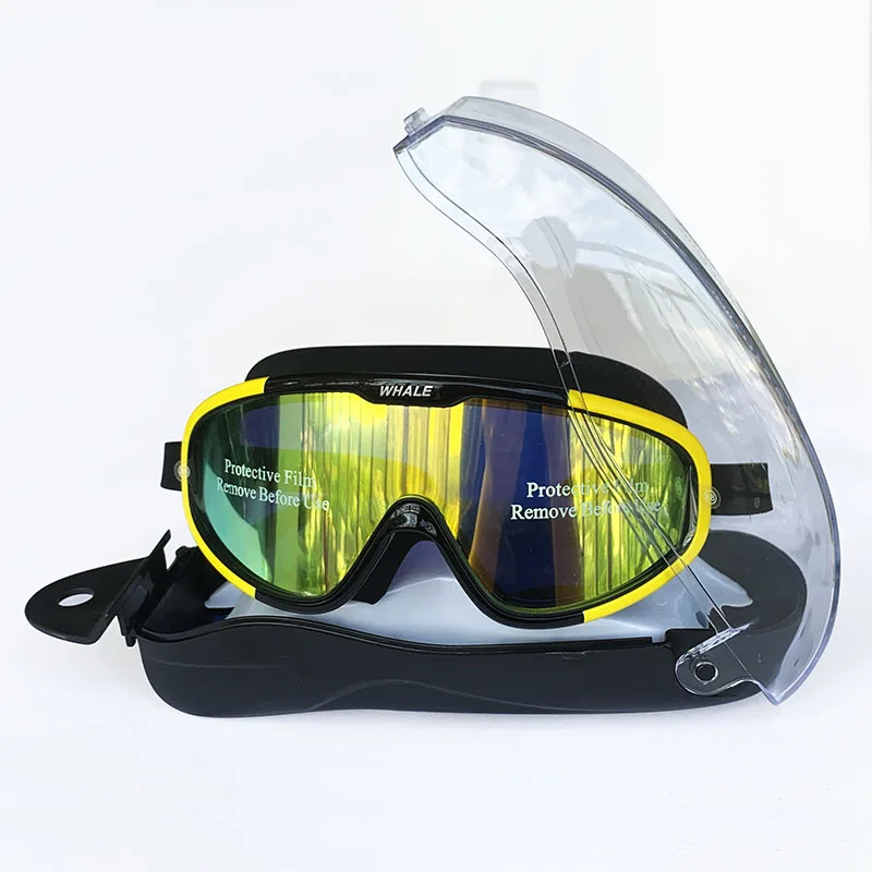 ProfessionalbigframeAntiFogUVSwimmingglassessiliconeWaterproof