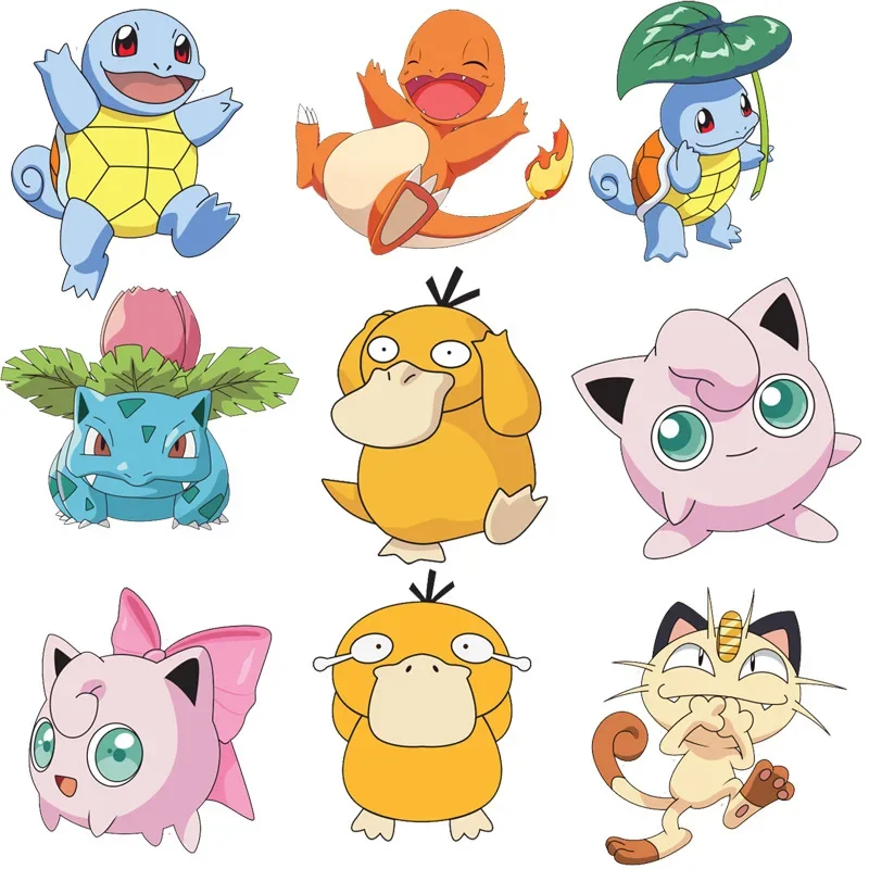 PokemonPikachuCharmanderBulbasaurAnimeCartoonPersonalityStickers