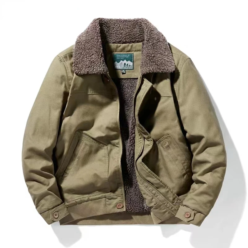 

Autumn Winter Men Coat Fleece Bomber Jacket Thick Warm Military Tactical Cotton Jacket High Quality Men Clothing Brand Outerwear