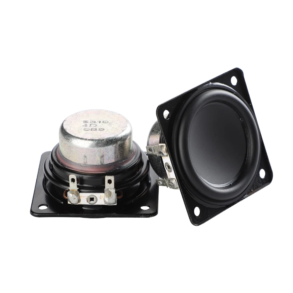 Bookshelf Speakers Portable Speaker Bluetooth Speaker Audio Speakers Tweeter Speaker 2Pcs/sets 1.75 Inch Full Range Speaker 4 Ohm 15W Neodymium 48MM Loudspeaker DIY Bluetooth Sqaure Speakers Home Sound Theater
