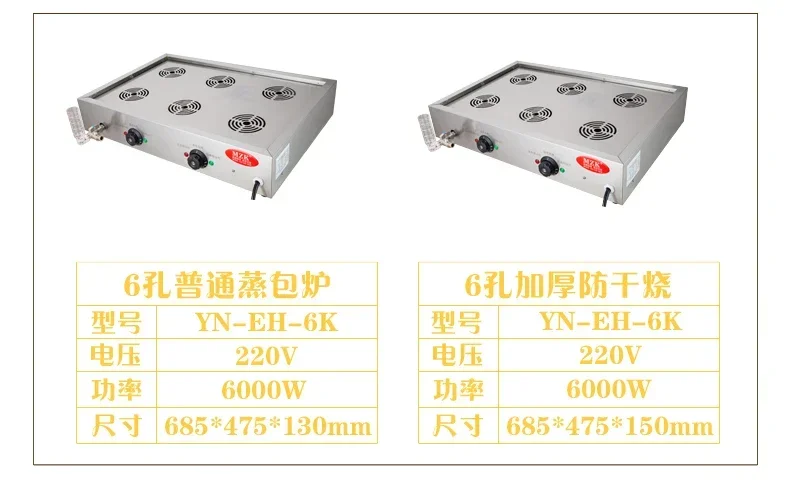 Description Picture 6 of item220V High Quality Commercial Steamed Bun Furnace with Steamer Basket – Ideal for Making Baozi, Dim Sum, and More A